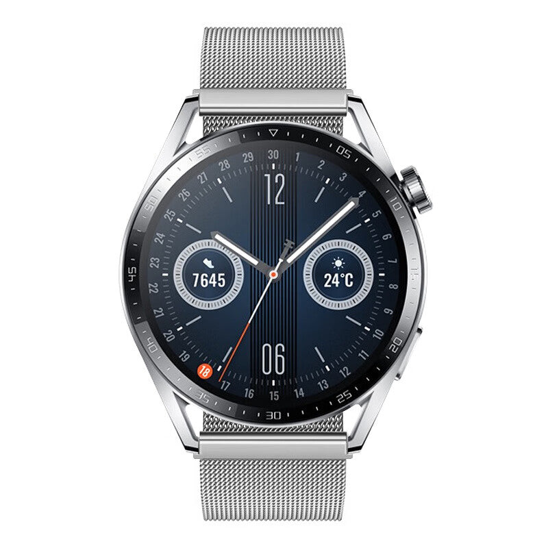 For Huawei Watch GT 4 46mm / Honor Watch 4 Pro 22mm Watch Bracelet Stainless Steel Strap Replacement - Silver For Huawei Watch GT 4 46mm / Honor Watch 4 Pro 22mm Watch Bracelet Stainless Steel Strap Replacement - Silver